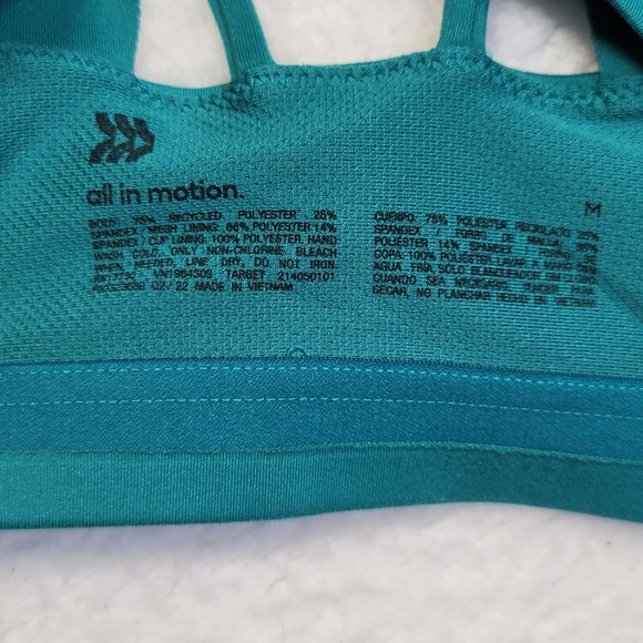 All In Motion Sports Bra Support Strappy Back - Picture 5 of 7